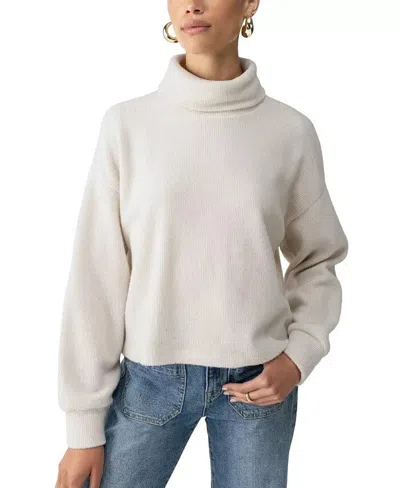 Sanctuary Sweater Women's Ivory Everyday Cozy Popover Turtleneck Jdm28 In Gray