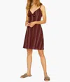 Sanctuary Take Away Tie Dress In Henna Multi Stripe