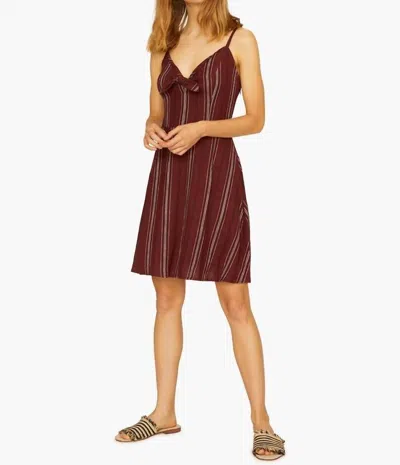 Sanctuary Take Away Tie Dress In Henna Multi Stripe