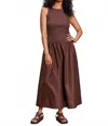 Sanctuary Take Me Away Sleeveless Tank Maxi Dress In Brown