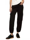 Sanctuary Take Over Linen Jogger Pant In Black In Black
