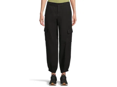 Sanctuary Take Over Linen Joggers In Black