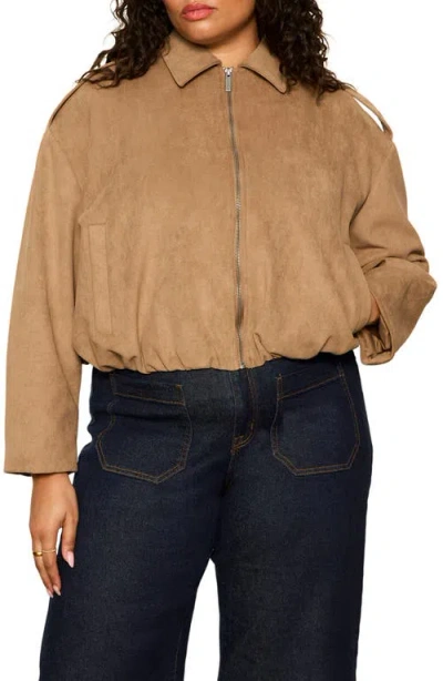 Sanctuary Takeoff Faux Suede Jacket In White