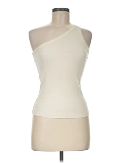 Pre-owned Sanctuary Tank Top Ivory One Shoulder Neckline Tops