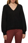 Sanctuary Teddy Shine Sweater In Black