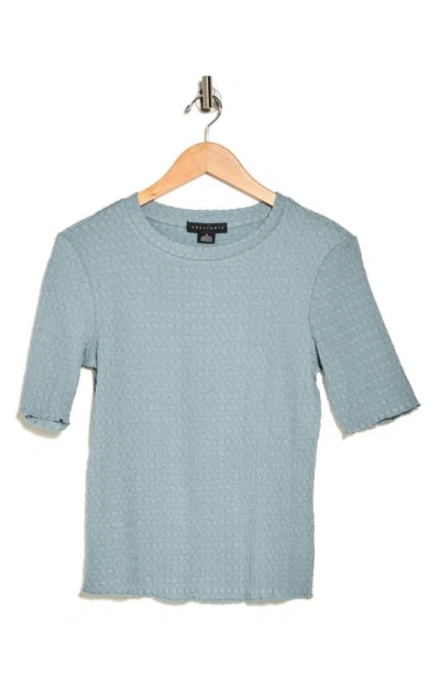 Sanctuary Texture Knit Top In Bluegray