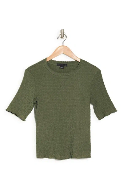 Sanctuary Texture Knit Top In Green