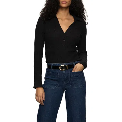 Sanctuary Texture Top In Black