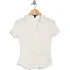 Sanctuary Textured Button-up Shirt In Milk