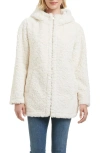Sanctuary Textured Faux Fur Jacket In Cream