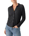 Sanctuary Textured Lace Shirt In Black