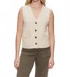 Sanctuary Textured Sweater Vest In Macrame In Neutral