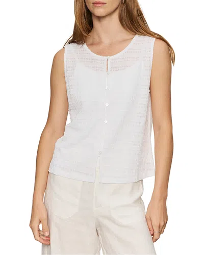 Sanctuary Textured Vacation Knit Vest In White