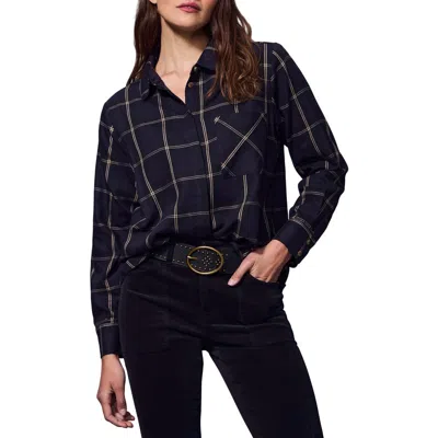 Sanctuary The Bowie Plaid Shirt In Blue