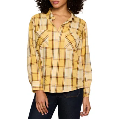 Sanctuary The City Plaid Shirt In Yellow