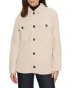 Sanctuary The Stretch Cotton Corduroy Shacket In Neutral