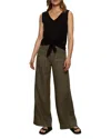 Sanctuary The Linen Marine Wide Leg Pants In Kalamata