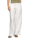 Sanctuary Wide Leg Linen Blend Pants In White