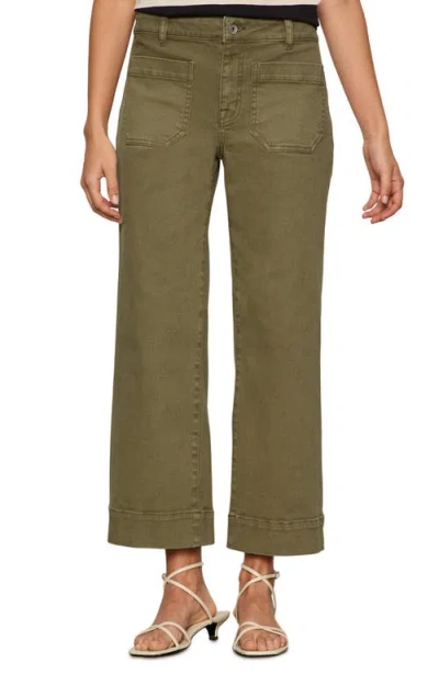 Sanctuary The Marine Crop Denim Pants In Green