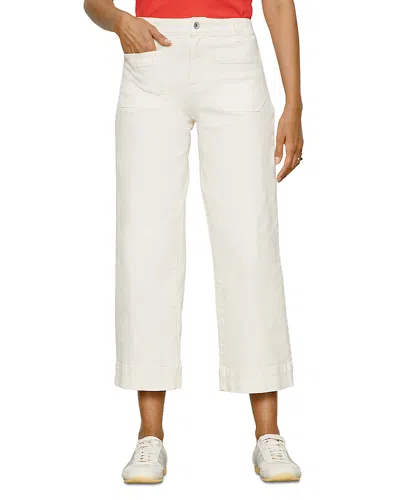 Sanctuary The Marine Cropped Wide Leg Pants In White
