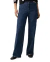 Sanctuary The Marine Patch Pocket Wide Leg Jeans In Aspen
