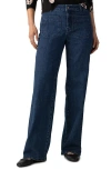 Sanctuary The Marine Patch Pocket Wide Leg Jeans In Aspen