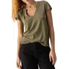 Sanctuary The New Girl Tee In Burnt Olive