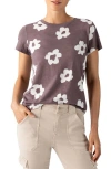 Sanctuary The Perfect Geo Print Cotton Blend Knit Top In Cocoa Flow