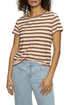 Sanctuary The Perfect Geo Print Cotton Blend Knit Top In Earth Pink