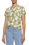 Sanctuary The Perfect Geo Print Cotton Blend Knit Top In Green Ivy