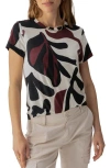 SANCTUARY SANCTUARY THE PERFECT GEO PRINT COTTON BLEND KNIT TOP