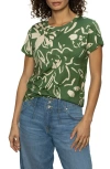 Sanctuary The Perfect Geo Print Cotton Blend Knit Top In Lush Harmony