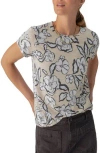 Sanctuary The Perfect Geo Print Cotton Blend Knit Top In Neutral Floral