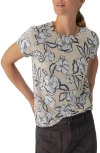 Sanctuary The Perfect Geo Print Cotton Blend Knit Top In Neutral Floral