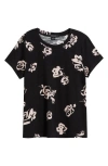 Sanctuary The Perfect Geo Print Cotton Blend Knit Top In Rose Pop Pink