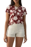 Sanctuary The Perfect Geo Print Cotton Blend Knit Top In Warm Vista
