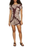 Sanctuary The Perfect Remix T-shirt Minidress In Brown