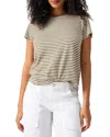 Sanctuary The Perfect Geo Print Cotton Blend Knit Top In Brown