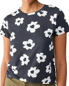Sanctuary The Perfect Geo Print Cotton Blend Knit Top In Flower Pop