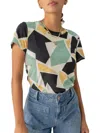 Sanctuary The Perfect Geo Print Cotton Blend Knit Top In Multi
