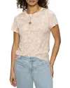 Sanctuary The Perfect Geo Print Cotton Blend Knit Top In Pink Meadow