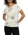 Sanctuary The Perfect Geo Print Cotton Blend Knit Top In Sketched Botanic