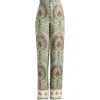 Sanctuary The Soft Print Pants In Mezzo Sage