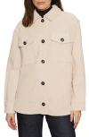 Sanctuary The Stretch Cotton Corduroy Shacket In Neutral