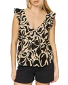 Sanctuary The Time Off Flutter Sleeve Button-up Top