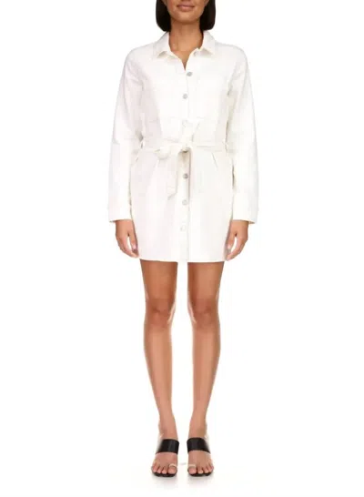 Sanctuary The Utility Shirt Dress In White