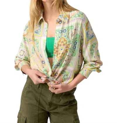 Sanctuary The Vintage Shirt In Scarf Paisley In Green