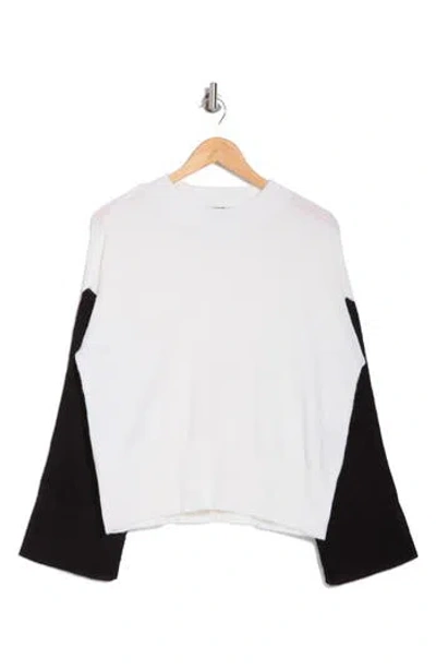 Sanctuary Throw Me On Colorblock Sweater In Scone/black