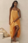Sanctuary Tie-back Bubble Midi Dress In Orange