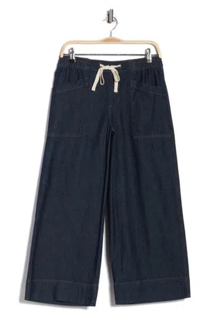 Sanctuary Tie Waist Crop Wide Leg Jeans